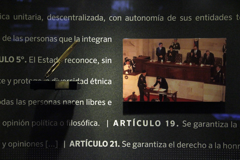 25 años de la Constitución de 1991 en la sala Memoria y Nación del Museo Nacional de Colombia