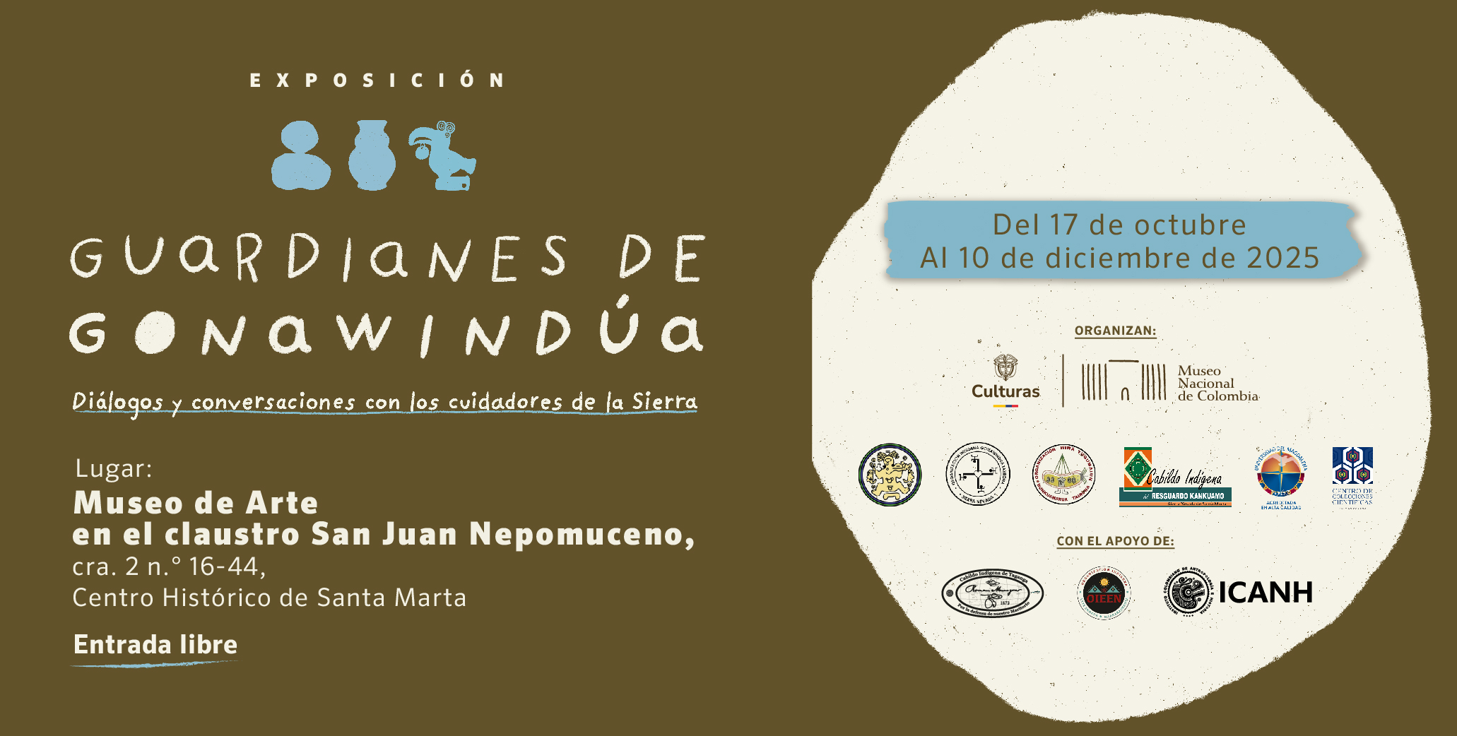 Guardianes de Gonawindúa: una exposición para conectar con los protectores de la Sierra Nevada de Santa Marta 